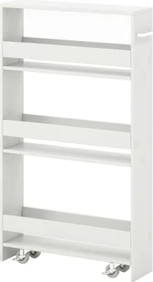 Obrázek produktu pro Úzký 4patrový úložný vozík JV11161BB, bílý