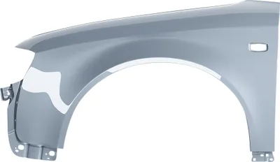 Productafbeelding van BLU Spatbord geschikt voor Audi A4 B6 LY7L Links Zilver AchatGrau | 2000-2004 | Voorzijde | Gelakt | Montageklaar