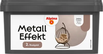 Produktbild von Alpina Wandfarbe Metall Effekt roségold 1 L