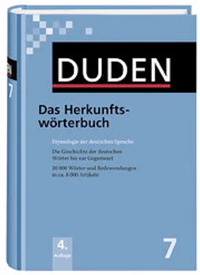 Zdjęcie produktu dla Duden 07. Das Herkunftswörterbuch: Etymologie der deutschen Sprache. Die Geschichte der deutschen Wörter bis zur Gegenwart. 20 000 Wörter und Redewendungen in ca. 8 000 Artikeln