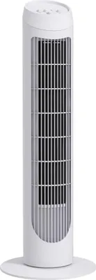 Produktbild von Turmventilator - 45 W - 3 Geschwindigkeiten - 70° Oszillation - Ø 27 x 75 cm - Netzbetrieb (AC) - Weiß