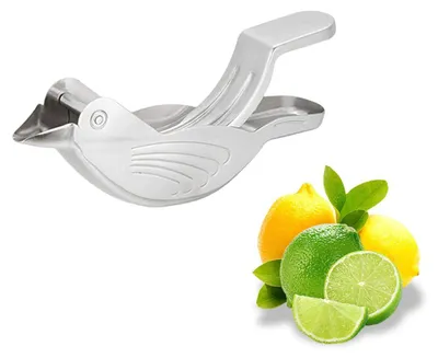 Produktbild von Manuelle Zitruspresse - Edelstahl Saftpresse für Zitronen, Orangen und Limetten - Silber