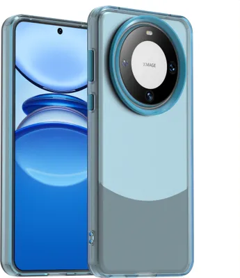 Produktbild von Handyhülle für Huawei Mate 60 Schlank Durchscheinend Matt Stoßfest Schutzhülle Blau