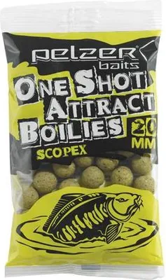 Produktbild von Pelzer One Shot Attract Boilies 250g Scopex