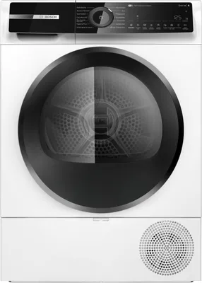 Produktbild von Bosch Serie 6 WQN246D41, Freistehend, Frontlader, Wärmepumpe, Weiß, Drehregler, Touchsteuerung, Rechts