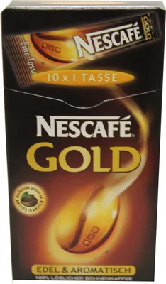 Produktbild von Nestlé Nescafe Gold löslicher Kaffee 10 Sticks 20 g