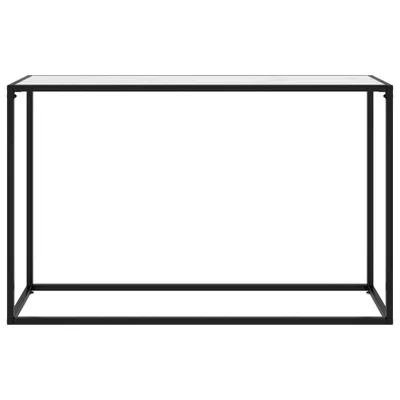Immagine prodotto di Tavolo consolle bianco 120x35x75 cm in vetro temperato