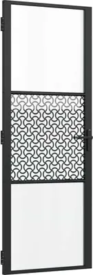 Immagine prodotto di Porta in vetro Traforo Nero 76 x 3,5 x 201,5 cm Alluminio