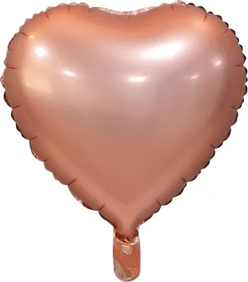 Produktbild von Herz-Folienballon Matt Roségold 18