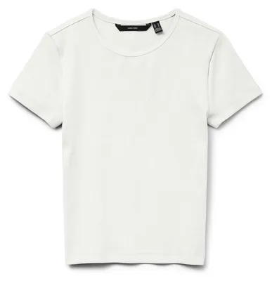 Image de T-shirt Vero Moda VMCHLOE, référence 10306894, taille S, matière : tricot, pour adultes, femmes, couleur : blanc, taille : S, col rond