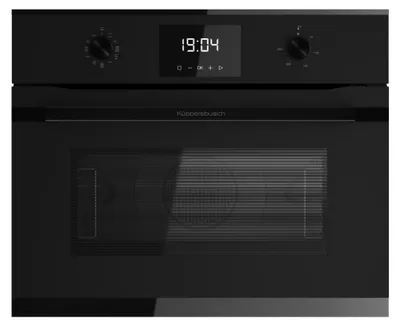Produktbild von MattBlack Design Linie. Kompakt Mikrowellen-Backofen mit ökotherm® und 8 Funktionen