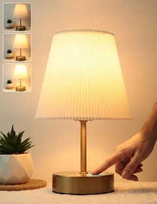 Touch-Tischlampe mit Kabel, Gold, dimmbar, 3,5 W LED