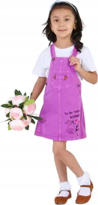 Immagine prodotto di Abito da bambina – Taglia 110 – Viola – 100% cotone – Elegante e traspirante