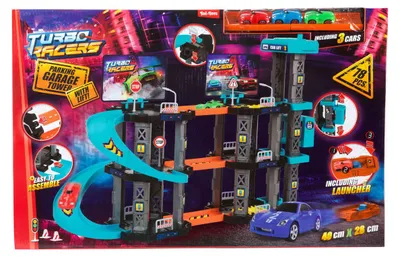 Image de Toi-Toys : parking avec ascenseur et voitures - Turbo Racers