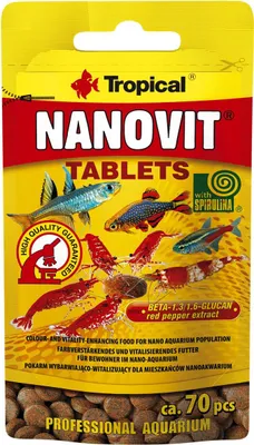 Zdjęcie produktu dla TROPICAL NANOVIT TABLETS 10G/ca. 70szt.
