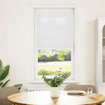 Immagine prodotto di vidaXL Tenda plissettata bianca 55x150 cm larghezza tessuto 54,4 cm poliestere