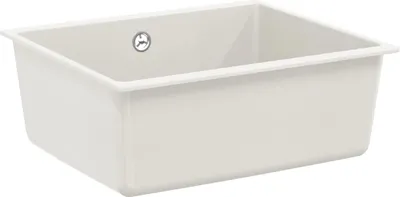 Produktbild von Waschbecken 80% Quarz und 20% Harz 530 x 460 mm Weiß