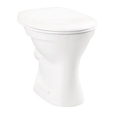 Produktbild von Stand Flachspül-WC Keramik Abgang waagerecht weiß