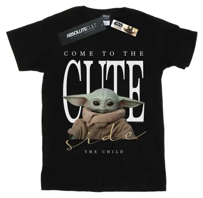 Produktbild von Star Wars - "The Mandalorian The Cute Side" T-Shirt für Damen BI45768 (3XL) (Schwarz)