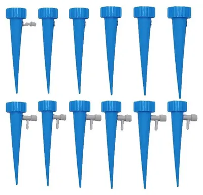 Produktbild von Tropfbewässerungssystem, automatische Bewässerung, einstellbare Durchflussmenge, 12PCS-Blau
