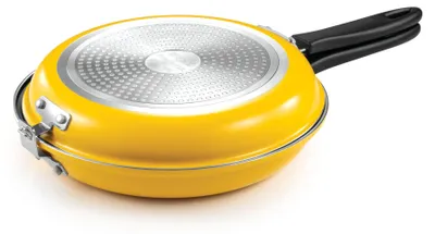 Zdjęcie produktu dla Tescoma Podwójna patelnia, patelnia z powłoką nieprzywierającą, średnica 26 cm, nadająca się do użytku z płytami indukcyjnymi