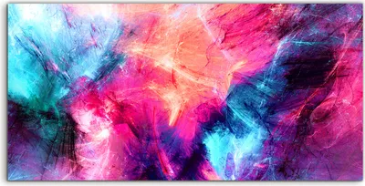Produktbild von Coloray Canvas 140x70  Wandbild Leinwand Bilder Deko Wohnkultur Abstrakt Malerei Farbe