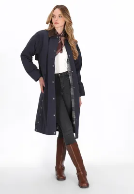 Image de Manteau pour femme SAPORTA - Bleu marine, taille S