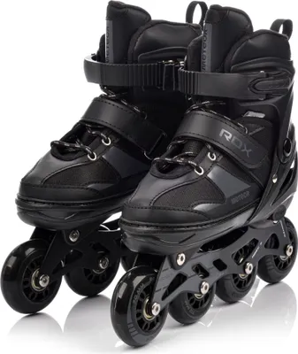 Obrázok produktu pre meteor ROX inline korčule detské kolieskové korčule quad korčule detské inline korčule S 30-33 black