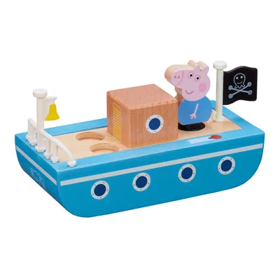 Zdjęcie produktu dla Peppa Pig - Drewniana łódka z figurką