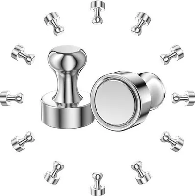 Obrázok produktu pre Silné neodymové magnety, 12 ks, mini, 12 x 16 mm, na magnetické tabule