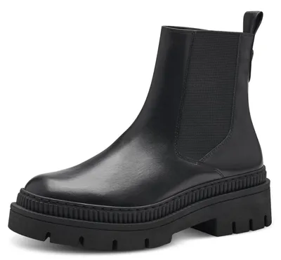 Productafbeelding van MARCO TOZZI Chelsea boots voor dames, veganistisch, slip-on model, zwart, maat 36 EU