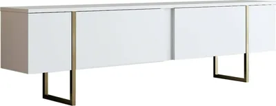 Immagine prodotto di Abishia - Mobile Porta tv, 180x30x50h cm Bianco, un Ripiano