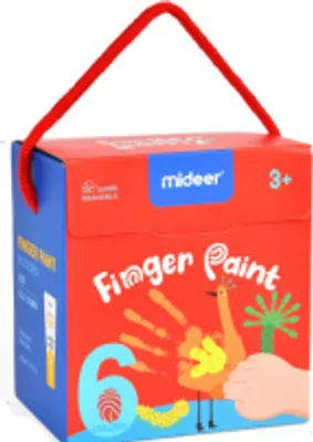 Produktbild von Mideer Kinderset der Fingerfarben – 6 Farben