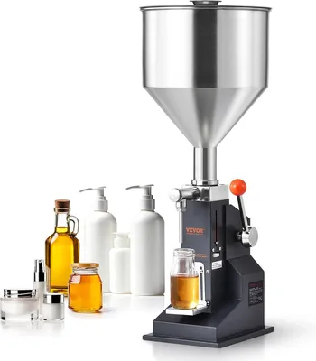 Image de Machine de remplissage de liquides - Doseuse manuelle en acier inoxydable - de 5 à 100 ml - pour le miel et les liquides