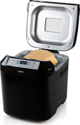 Obrázek produktu pro Domo B3974, 1 kg, Časovač odloženého startu, Skleněný průzor, Variabilní kontrola propečení kůrky, Funkce uchování teploty, Černá
