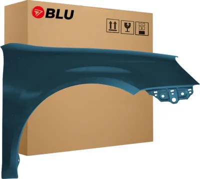 Zdjęcie produktu dla BLU Błotnik pasujący do VW Volkswagen V 5 Jetta Kombi  LC5F Prawy Niebieski GraphitBlau | 2003-2009 | Przedni Przód | Lakierowany | Gotowy do montażu  | Stal