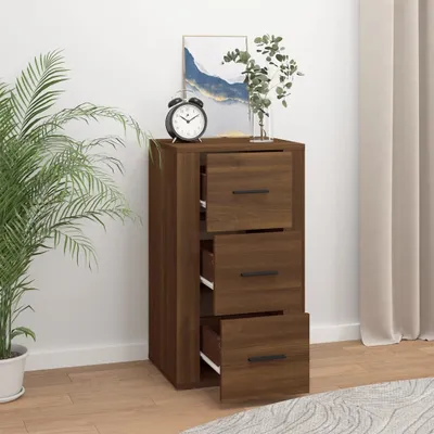 Obrázok produktu pre vidaXL Príborník hnedý dubový vzhľad 40x33x70 cm odvodený výrobok z dreva