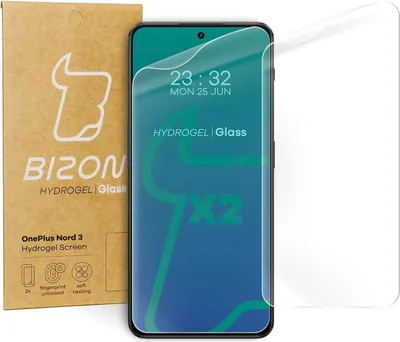 Produktbild von Bizon Glass Hydrogel Displayschutzfolie für OnePlus Nord 3, 2 Stück