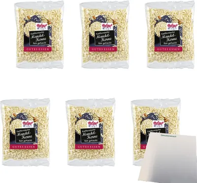 Produktbild von Hofgut Kalifornische Mandeln gehackt VPE (6x100g Beutel) + usy Block