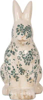 Immagine prodotto di Clayre & Eef figurina decorativa coniglio 13x10x21 cm in Vetroceramica beige