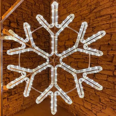 Obrázek produktu pro DecoLED, LED světelná vločka, určená pro použití v interiéru, délka 100 cm, barva: ledově bílá