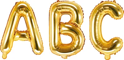 Produktbild von Amscan 3301611, Spielzeugballon, Folie, Gold, Letter, 40 cm, 5 Stück(e)