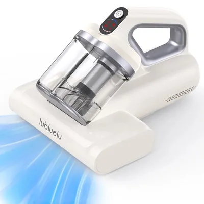 Obrázek produktu pro Bezdrátový vysavač na matrace CM210 – ruční vysavač s výkonem 15 kPa – UV světlo 265 nm – LED displej – HEPA filtr – teplota 55 °C – nabíjení přes USB-C – barva: slonová kost