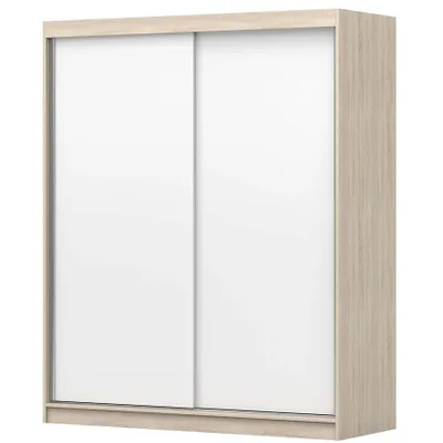 Image de Armoire à portes coulissantes Armoire 160 cm Sonoma/blanc Bono 04