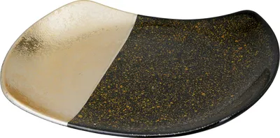 Obrázok produktu pre Misa Gilde, "Macchia", keramika, hnedá, zlatá farba, , d. 23 cm, š. 32 cm, v. 4,5 cm 47435