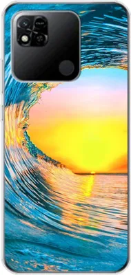 Produktbild von König Design Hülle kompatibel mit Xiaomi Redmi 10A Kunststoff Soft Handyhülle - Handy Case Welle
