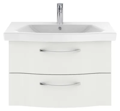 Produktbild von Pelipal Badmöbel-Set Serie 6005 Sprint BxHxT 82 x 49 x 42,7 cm Frontfarbe weiß mit Waschtisch Keramik SET-016-001