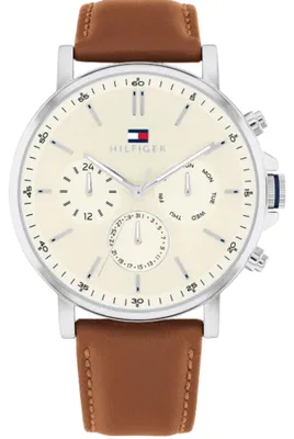 Produktbild von Tommy Hilfiger Tyson Multifunktionsuhr Braun Leder Beige 1792143