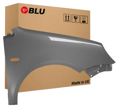 Obrázek produktu pro BLU Blatník náhrada pro VW Volkswagen Polo 9N IV 4 LD7V Pravý Stříbrný SilberGrau | 2001-2005 | Přední | Lakovaný | Připravený k montáži