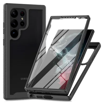 Produktbild von 360 Grad Hülle mit eingebautem Displayschutz für Samsung Galaxy S25 Ultra 360° Bumper
